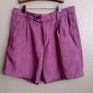 Banana Republic Pleated Linen Shorts